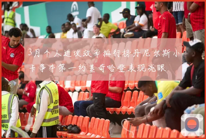 3月个人进攻效率排行榜丹尼尔斯小卡争夺第一约基奇哈登表现亮眼
